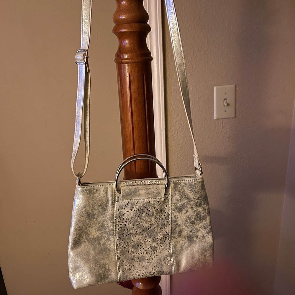 Elegant Silver Handbag Dressup Casual Fun Matches most outfits